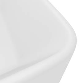 Chiuvetă de baie lux, alb mat, 41x30x12 cm, ceramică, 5 image
