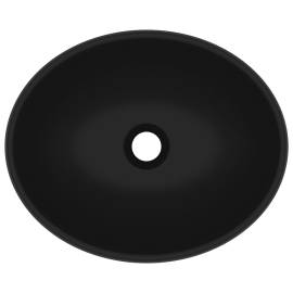 Chiuvetă de lux, negru mat, 40 x 33 cm, ceramică, formă ovală, 4 image