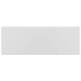 Chiuvetă lux cu preaplin, alb mat, 41x41 cm, ceramică, pătrat, 3 image