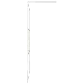 Paravan de duș walk-in, 140 x 195 cm, sticlă esg, model piatră, 5 image