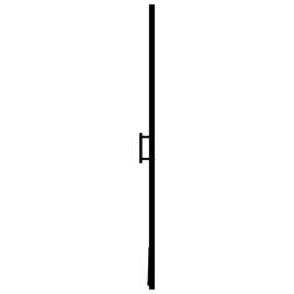 Ușă de duș, negru, 81 x 195 cm, sticlă securizată mată, 4 image