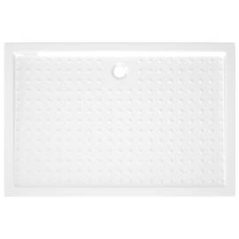 Cădiță de duș cu puncte, alb, 80x120x4 cm, abs, 5 image