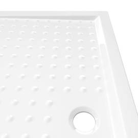 Cădiță de duș cu puncte, alb, 80x120x4 cm, abs, 6 image