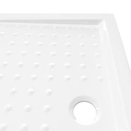Cădiță de duș cu puncte, alb, 90x70x4 cm, abs, 6 image