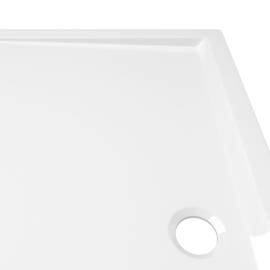 Cădiță de duș dreptunghiulară din abs, alb, 70x120 cm, 6 image