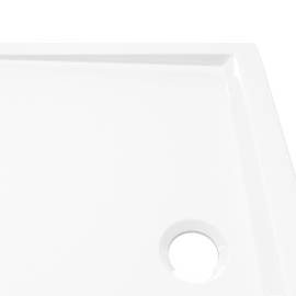 Cădiță de duș dreptunghiulară din abs, alb, 70x90 cm, 6 image