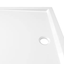 Cădiță de duș dreptunghiulară din abs, alb, 80x110 cm, 6 image