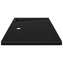 Cădiță de duș dreptunghiulară din abs, neagră, 70x90 cm, 4 image