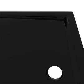 Cădiță de duș dreptunghiulară din abs, neagră, 70x90 cm, 6 image