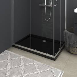 Cădiță de duș dreptunghiulară din abs, negru, 70x100 cm