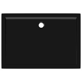 Cădiță de duș dreptunghiulară din abs, negru, 80 x 110 cm, 5 image