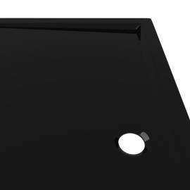 Cădiță de duș dreptunghiulară din abs, negru, 80x120 cm, 6 image