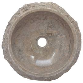 Chiuvetă, gri, Ø40x12 cm, marmură, 4 image