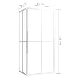 Cabină de duș, 90x70x180 cm, esg, 9 image
