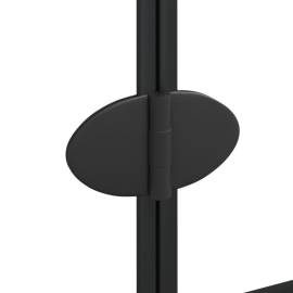 Cabină de duș pliabilă, negru, 100x140 cm, esg, 7 image