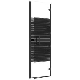 Cabină de duș pliabilă, negru, 100x140 cm, esg, 5 image