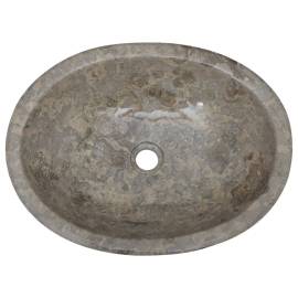 Chiuvetă, gri, 53x40x15 cm, marmură, 5 image