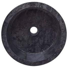 Chiuvetă, negru, Ø40x15 cm, marmură, 5 image