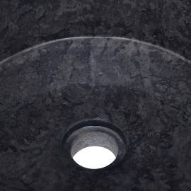 Chiuvetă, negru, Ø40x15 cm, marmură, 2 image