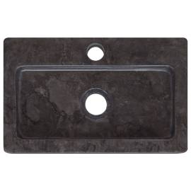 Chiuvetă, negru, 38x24x6,5 cm, marmură, 6 image
