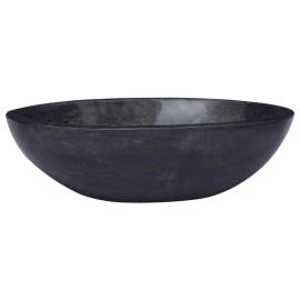 Chiuvetă, negru, 53x40x15 cm, marmură