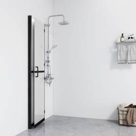 Perete de duș walk-in pliabil, 70x190 cm, sticlă esg mată, 3 image