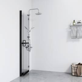 Perete de duș walk-in pliabil 70x190 cm sticlă esg transparentă, 3 image