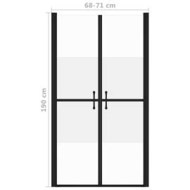 Ușă cabină de duș, jumătate mată, (68-71)x190 cm, esg, 5 image