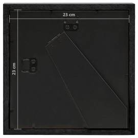 Rame foto 3d, 5 buc., negru, 23x23 cm pentru foto 13x13 cm, 7 image