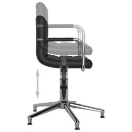 Scaun de birou rotativ, negru, piele ecologică, 7 image