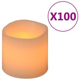 Lumânări led electrice, 100 buc., alb cald, 2 image