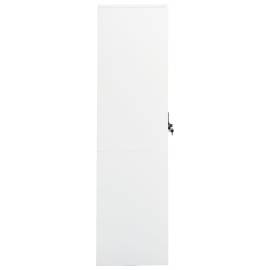Șifonier, alb, 80x50x180 cm, oțel, 4 image