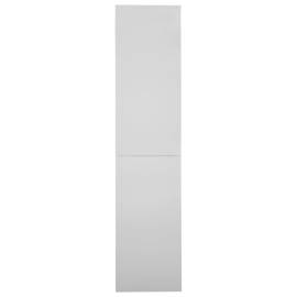 Dulap de birou cu ușă glisantă, gri deschis, 90x40x180 cm, oțel, 4 image