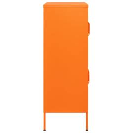Dulap de depozitare, portocaliu, 80x35x101,5 cm, oțel, 5 image