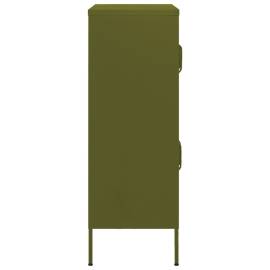Dulap de depozitare, verde măsliniu, 80x35x101,5 cm, oțel, 5 image