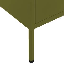 Dulap de depozitare, verde măsliniu, 80x35x101,5 cm, oțel, 8 image