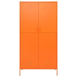 Șifonier, portocaliu, 90x50x180 cm oțel, 4 image