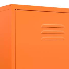 Șifonier, portocaliu, 90x50x180 cm oțel, 8 image