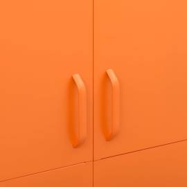 Șifonier, portocaliu, 90x50x180 cm oțel, 3 image