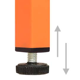 Șifonier, portocaliu, 90x50x180 cm oțel, 9 image