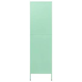 Șifonier, verde mentă, 90x50x180 cm, oțel, 5 image