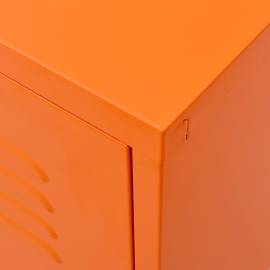 Comodă tv, portocaliu, 105x35x50 cm, oțel, 4 image