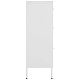 Dulap cu sertare, alb, 80x35x101,5 cm, oțel, 5 image