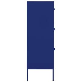 Dulap cu sertare, bleumarin, 80x35x101,5 cm, oțel, 5 image