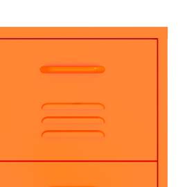 Dulap cu sertare, portocaliu, 80x35x101,5 cm, oțel, 8 image