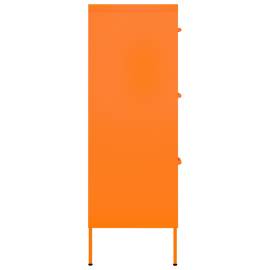 Dulap cu sertare, portocaliu, 80x35x101,5 cm, oțel, 5 image