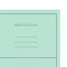 Dulap cu sertare, verde mentă, 80x35x101,5 cm, oțel, 8 image
