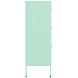 Dulap cu sertare, verde mentă, 80x35x101,5 cm, oțel, 5 image
