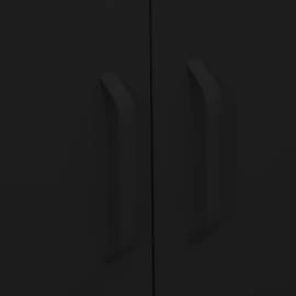 Dulap de depozitare, negru, 80x35x101,5 cm, oțel, 4 image