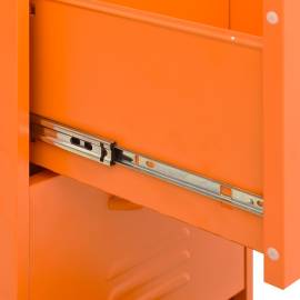 Dulap de depozitare, portocaliu, 42,5x35x101,5 cm, oțel, 9 image